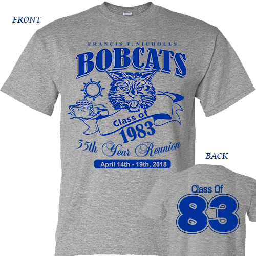 C/O 1983 Bobcats Reunion Shirt